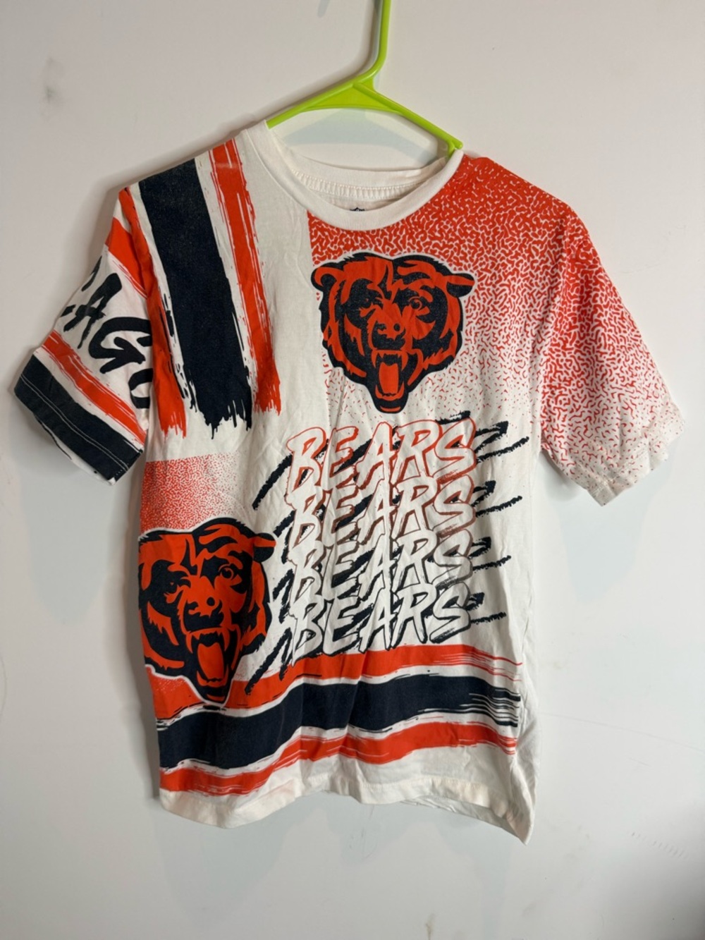 NFL Chicago Bears Short Sleeve Tee - White, Orange & Navy